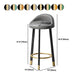 Contemporary Swivel Barstool Matte Finish Upholstered Bar Stools Clearhalo 'Bar Furniture' 'Bar Stools' 'bar_stools' 'furn' 'furn_bar_stools' 'Furniture' 'Kitchen & Dining Furniture' 1200x1200_9532c568-9dd9-474c-9366-edbc649f3a0d