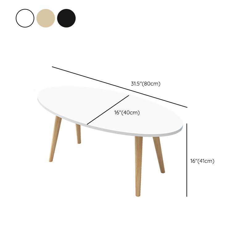 Contemporary 3 Legs and 4 Legs Cocktail Table Wooden Coffee Table