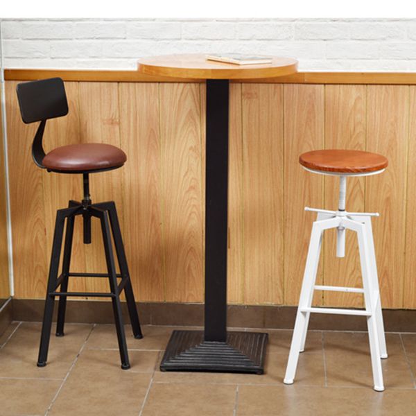 Industrial Metal Bar Stool Swivel Adjustable Height Patio Bar Stool Clearhalo 'Bar Furniture' 'Bar Stools' 'bar_stools' 'furn' 'furn_bar_stools' 'Furniture' 'Kitchen & Dining Furniture' 1200x1200_9533908a-db0d-4550-a87d-8eda682c923c