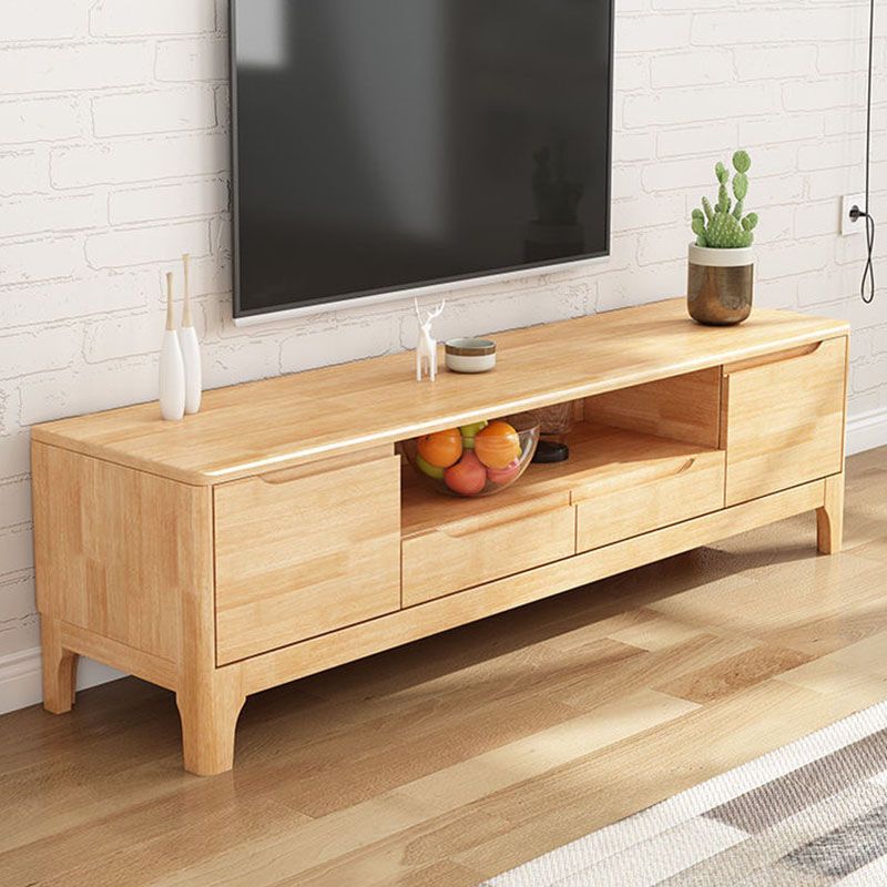 Scandinavian TV Console Solid Wood TV Media Console for Living Room Clearhalo 'furn' 'furn_tv_stands_entertainment_centers' 'Furniture' 'Living Room Furniture' 'TV Stands & Entertainment Centers' 'TV Stands & Media Storage Furniture' 'tv_stands_entertainment_centers' 1200x1200_9534533b-c542-44da-9321-5e506dfc1331