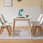 Scandinavian Dining Chair 17'' Wide Solid Back Chair with Wood Legs for Home Use Clearhalo ' kitchen&dining_furn' 'Dining Chairs' 'Dining Tables & Seating' 'dining_chair' 'Furniture' 'furniture_dining_chair' 'Kitchen & Dining Furniture' 'kitchen' 1200x1200_9534a3aa-fdb3-4258-bd32-7aefd2207540