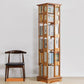 Moderne stijl Open Back Bookshelf Standaard massief houten boekenkast met planken