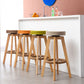 Industrial Style Bar-stool Round Seat Wooden Legs for Restaurant Bar Clearhalo 'Bar Furniture' 'Bar Stools' 'bar_stools' 'furn' 'furn_bar_stools' 'furniture_bar_stools' 'Kitchen & Dining Furniture' 'kitchen&dining_furn' 'kitchen' 'kitchen_furn' Furniture' 1200x1200_9535c4e5-2180-4436-9f8b-2bb0a46c63d8