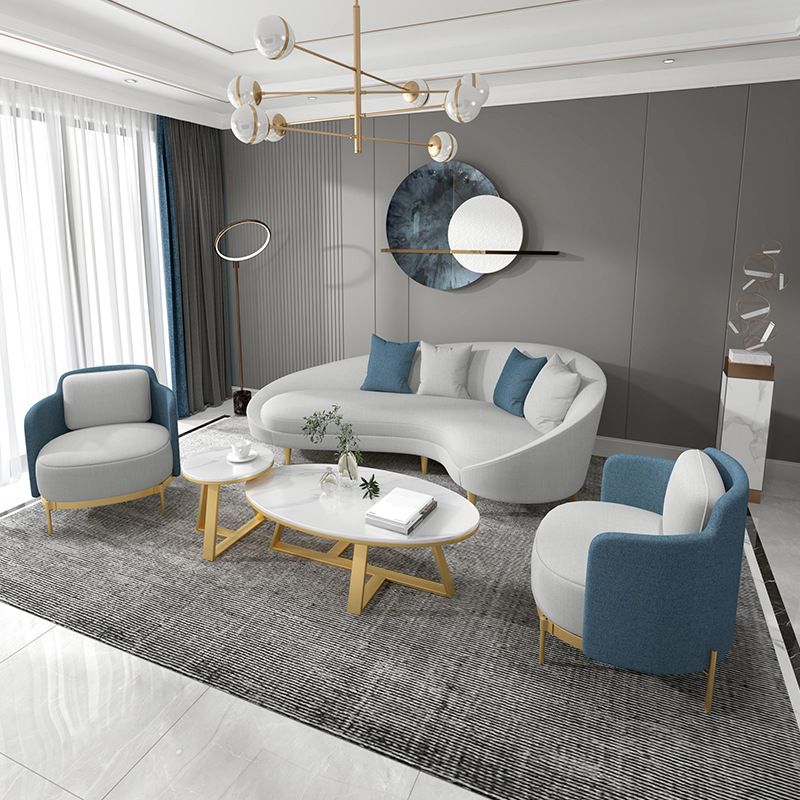 ソリッドカラーコンテンポラリーソファタイトシートフォームスロープアームセッティー