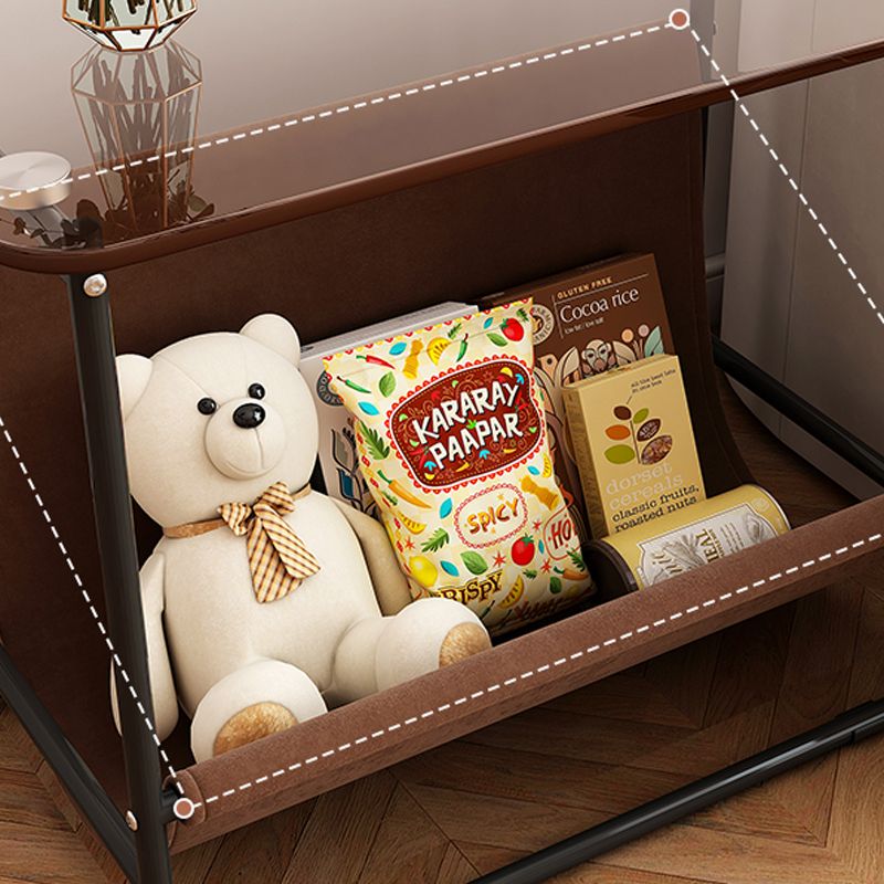 Tavolo da slitta per finestre di stoccaggio modernistica per soggiorno con base metallica