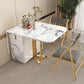 Modern Simple Dining Table Collapsible Dinner Table with Metal Base for Dining Room Clearhalo 'Dining Tables & Seating' 'Dining Tables' 'dining_table' 'furn' 'furn_dining_table' 'Furniture' 'Kitchen & Dining Furniture' 1200x1200_9537301c-f073-4920-ac92-157697a52c25