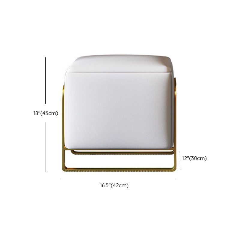 2-Drawer Glam Makeup Vanity Set Faux Leather Vanity Dressing Table