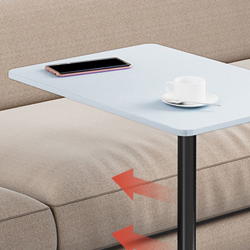 Modern Wood Side End Table Minimalist Rectangular Corner Table