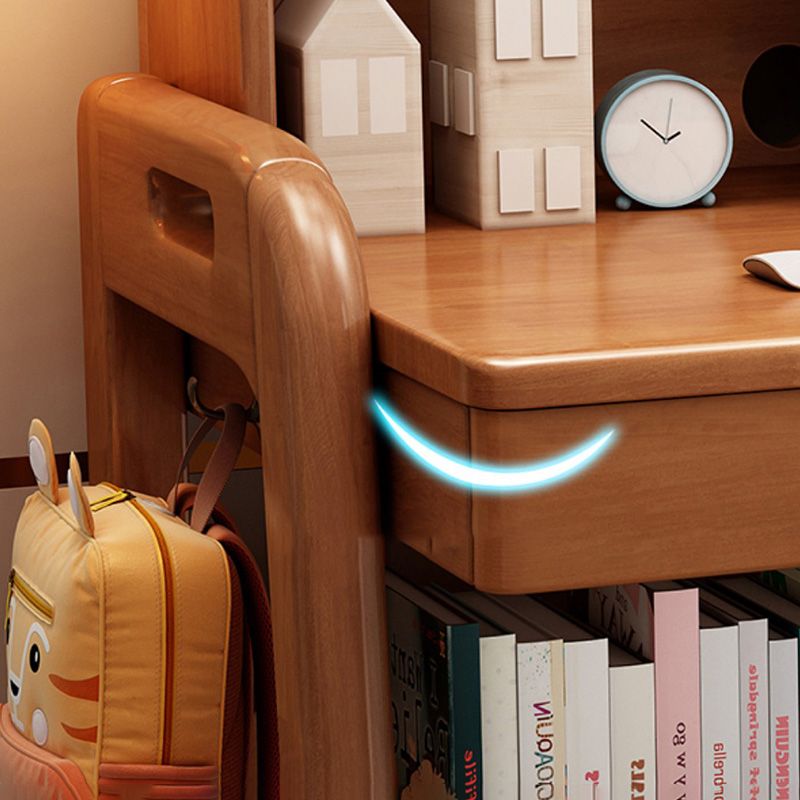 Contemporary Wood Credenza Desk Adjustable 23.6" W Office Desk with 2 Drawers Clearhalo 'furn' 'furn_office_desk' 'Furniture' 'Office Desks' 'Office Furniture' 'office_desk' 1200x1200_953d63a0-2d06-4fbf-8e5e-b70ff7e61a32