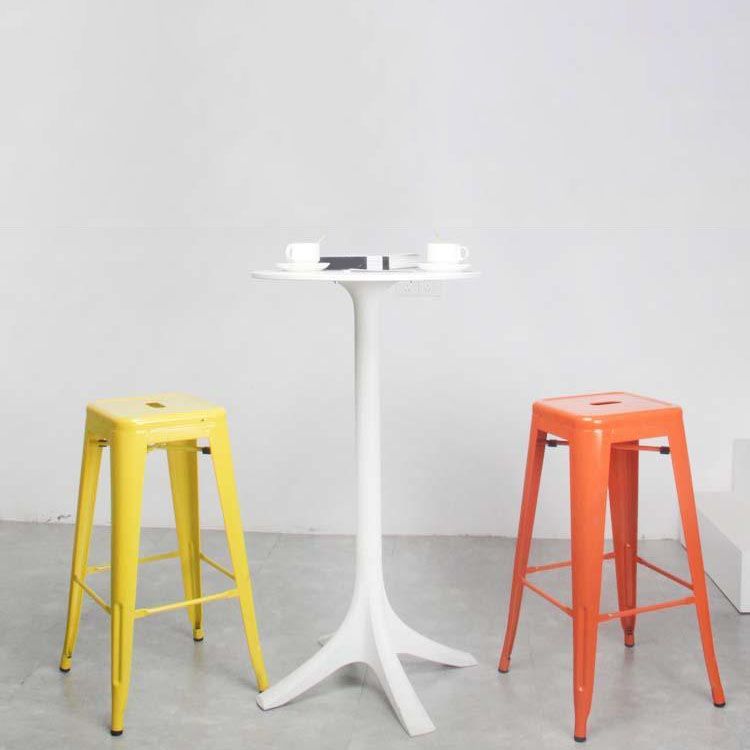 Industrieel plein Backless Bar Stool Metal binnenstoel voor Bristol