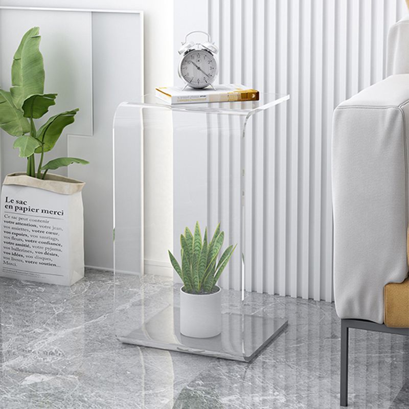 Tavolo da letto per divano a forma di C modernistico tavolo da letto acrilico