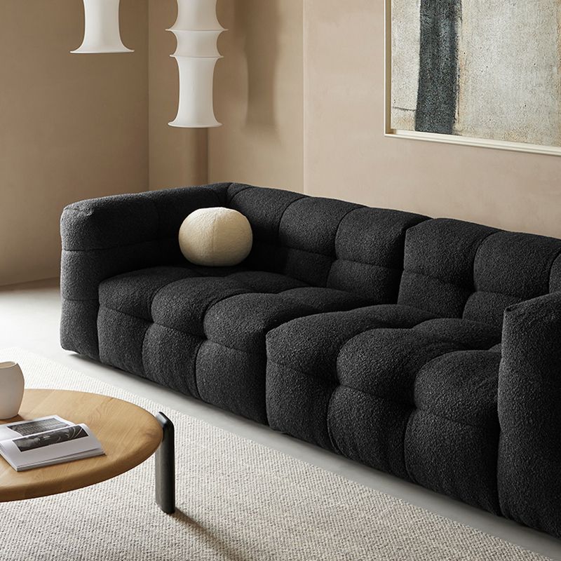 Contemporain 41,3 "D Laine canapé biscuit arrière Sofa tissu de smoking