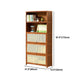 Brown Color Barrister Bookcase Contemporary Bamboo Bookcase for Home Office Clearhalo 'Bookcases' 'furn' 'furn_bookcases' 'Furniture' 'furniture_bookcases' 'kitchen' 'kitchen_bookcases' 'Living Room Furniture' 'Office Furniture' 1200x1200_9540bf1e-046a-4278-b45f-84c8098012e6