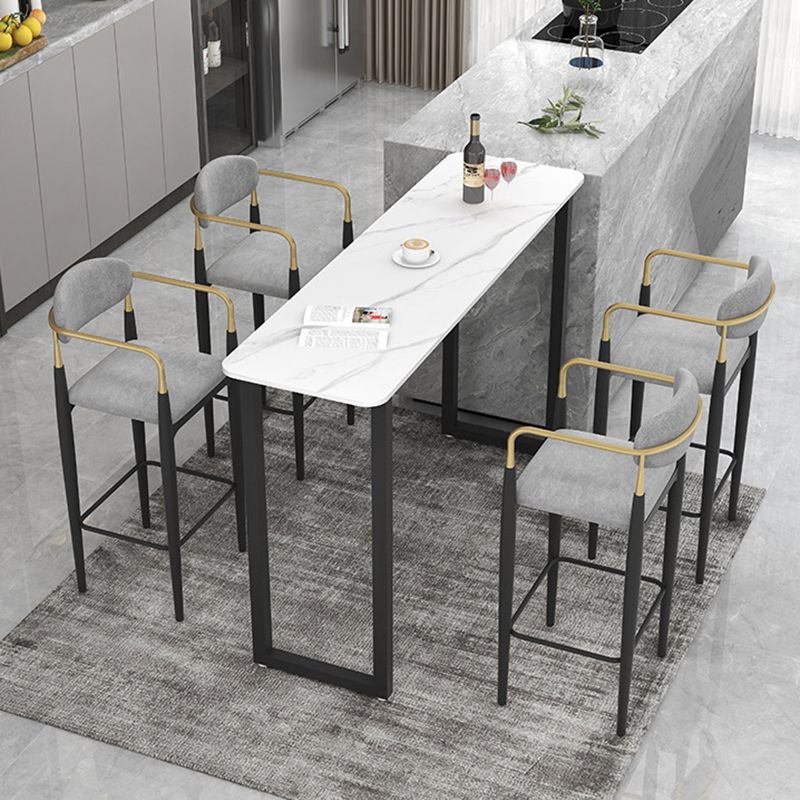 Tavolo da pranzo tradizionale in pietra di pietra di lussuoso tavolo da pranzo con base a slitta