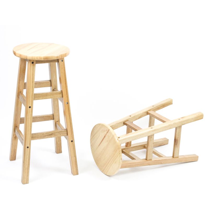 Modern Armless Backless Counter Stool Wood Milk Tea Shop Bar Stool with Wooden Seat Clearhalo 'Bar Furniture' 'Bar Stools' 'bar_stools' 'furn' 'furn_bar_stools' 'furniture_bar_stools' 'Kitchen & Dining Furniture' 'kitchen&dining_furn' 'kitchen' 'kitchen_furn' Furniture' 1200x1200_9543a4bc-9736-4226-8b8b-79cfbcfafac0