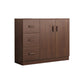 Modern Modern Side Cabinet Brown Accent Cabinet met deuren met deuren