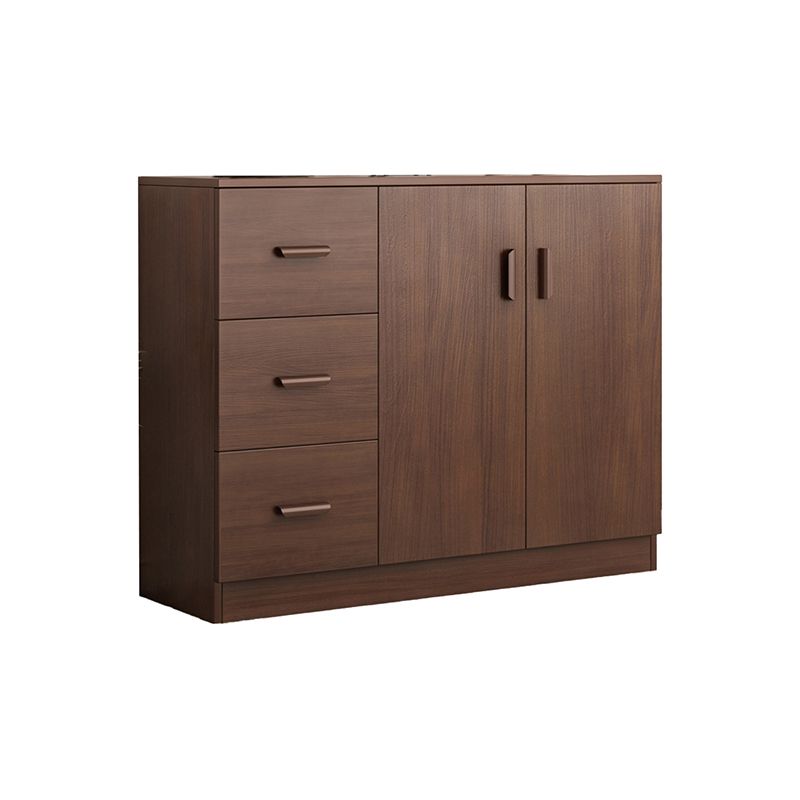 Modern Modern Side Cabinet Brown Accent Cabinet met deuren met deuren