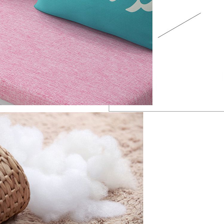 Linen Sleeper Sofa 33.46" Wide Armless Sofa Bed with Upholstered Clearhalo 'furn' 'furn_futons' 'Furniture' 'Futons & Daybeds' 'Futons' 'Living Room Furniture' 1200x1200_95447699-8682-4094-ad7a-e28a4d09e6a7