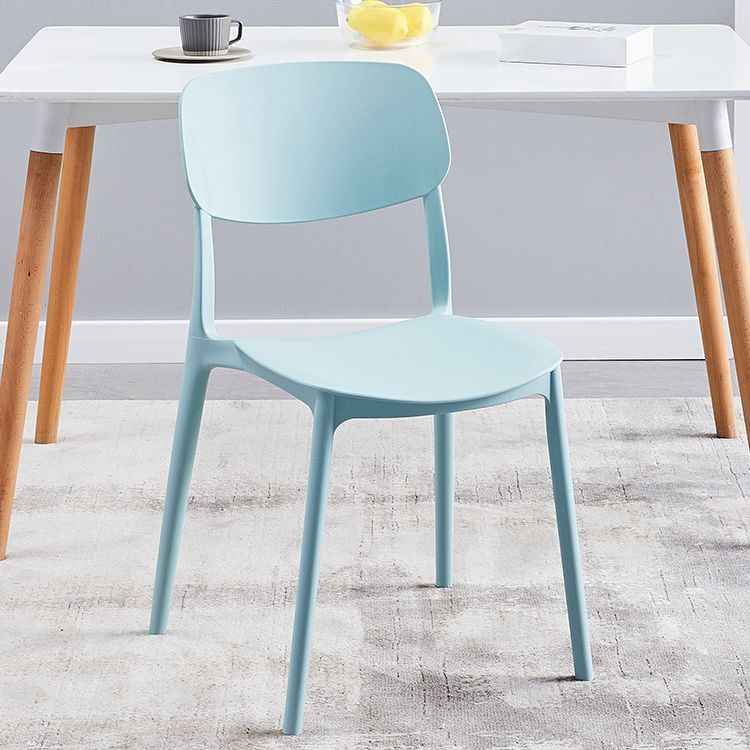 Nordic Glam Style Chairs Kitchen Armless Chair with Plastic Legs Clearhalo 'Dining Chairs' 'Dining Tables & Seating' 'dining_chair' 'Furniture' 'furniture_dining_chair' 'Kitchen & Dining Furniture' 1200x1200_9544b4c4-87ae-46d3-91dd-d3ef4506a6f9