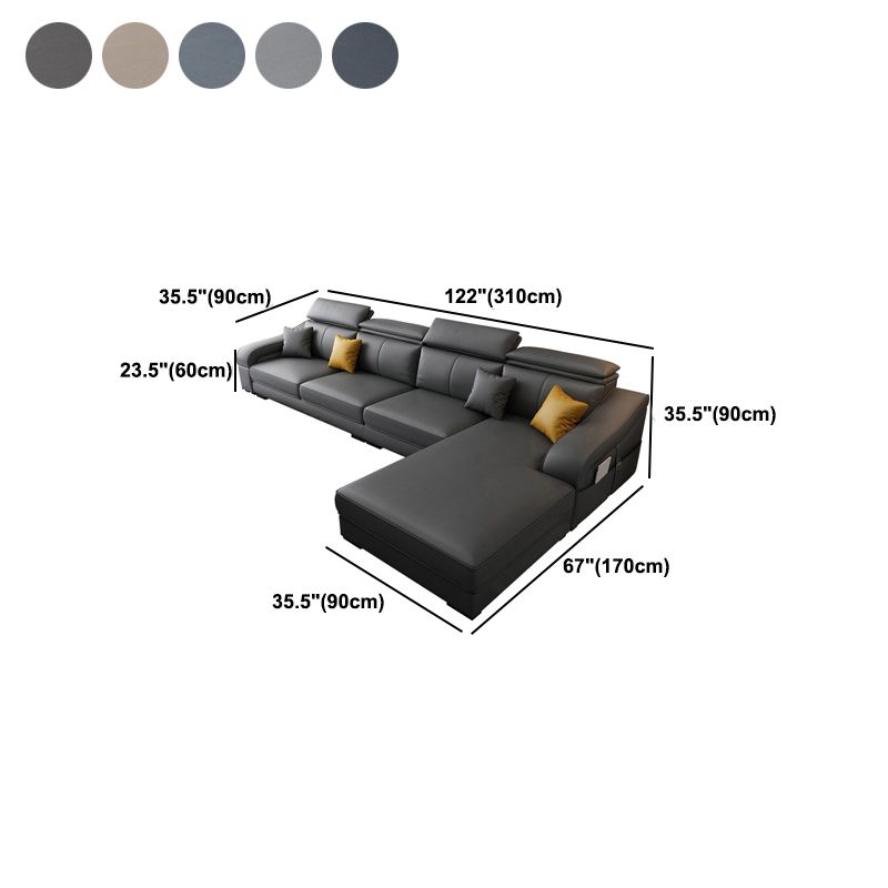 Divano a 4 posti moderno di metà secolo e cuscino da cuscino da cuscino cucito di divano posteriore