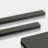 Chaise latéral simple moderne en faux cuir chaise de salle à manger sans bras avec base en métal