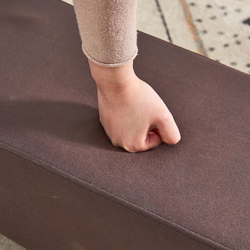 Mid-Century Modern Pouf Ottoman PU Leather Upholstered Solid Color Square Ottoman Clearhalo 'furn' 'furn_ottomans_poufs' 'Furniture' 'Living Room Furniture' 'Ottomans & Poufs' 'ottomans_poufs' 1200x1200_954c4a2b-cd2e-43c4-ac45-9106ee019770