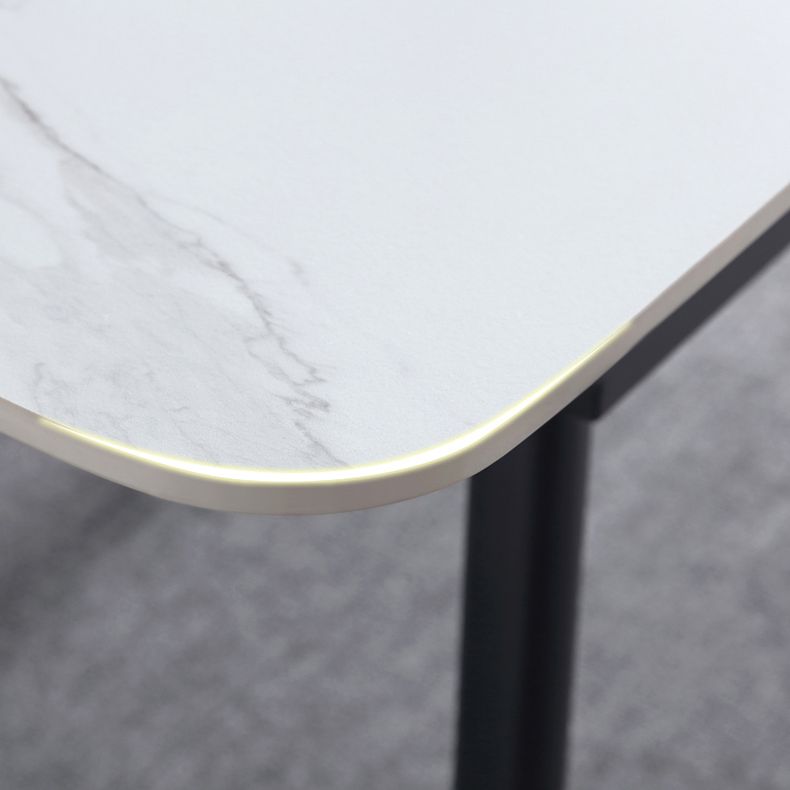 Rectangle Contemporary Sintered Stone Dining Room Set with Removable Leaf Dining Furniture Set Clearhalo 'Dining Room Sets' 'Dining Tables & Seating' 'dining_room_set' 'furn' 'furn_dining_room_set' 'Furniture' 'furniture_dining_room_set' 'Kitchen & Dining Furniture' 'kitchen&dining_furn' 'kitchen' 1200x1200_954d750d-bbff-413b-b07d-afaf89f5fff2