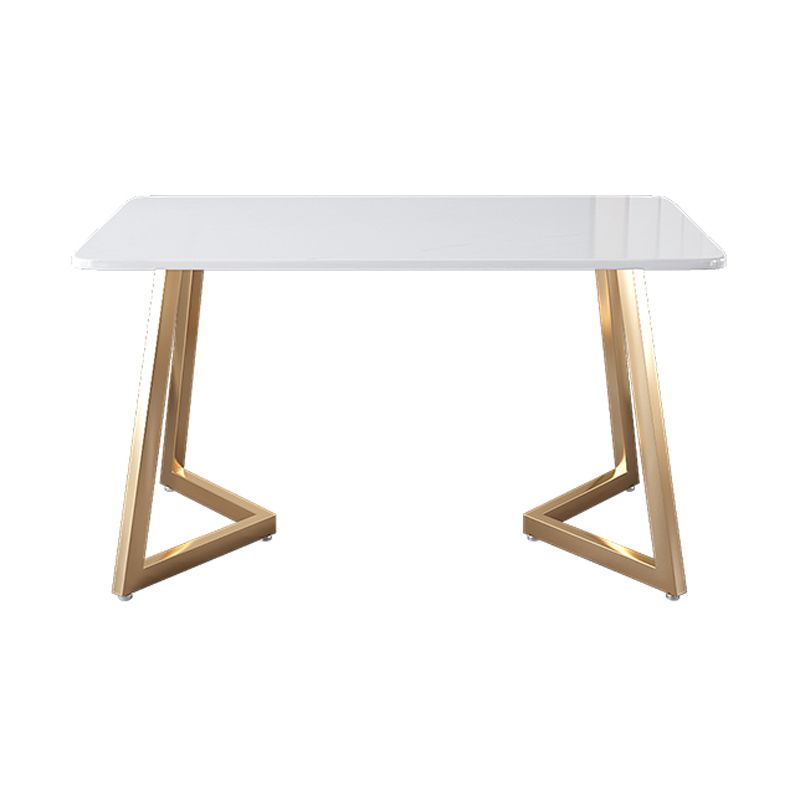 Stone Top Double Pedestal Table Traditional Luxury Rectangle White Dining Table Clearhalo 'Dining Tables & Seating' 'Dining Tables' 'dining_table' 'furn' 'furn_dining_table' 'Furniture' 'furniture_dining_table' 'Kitchen & Dining Furniture' 1200x1200_954db839-7f09-4547-8afc-07e91767806b