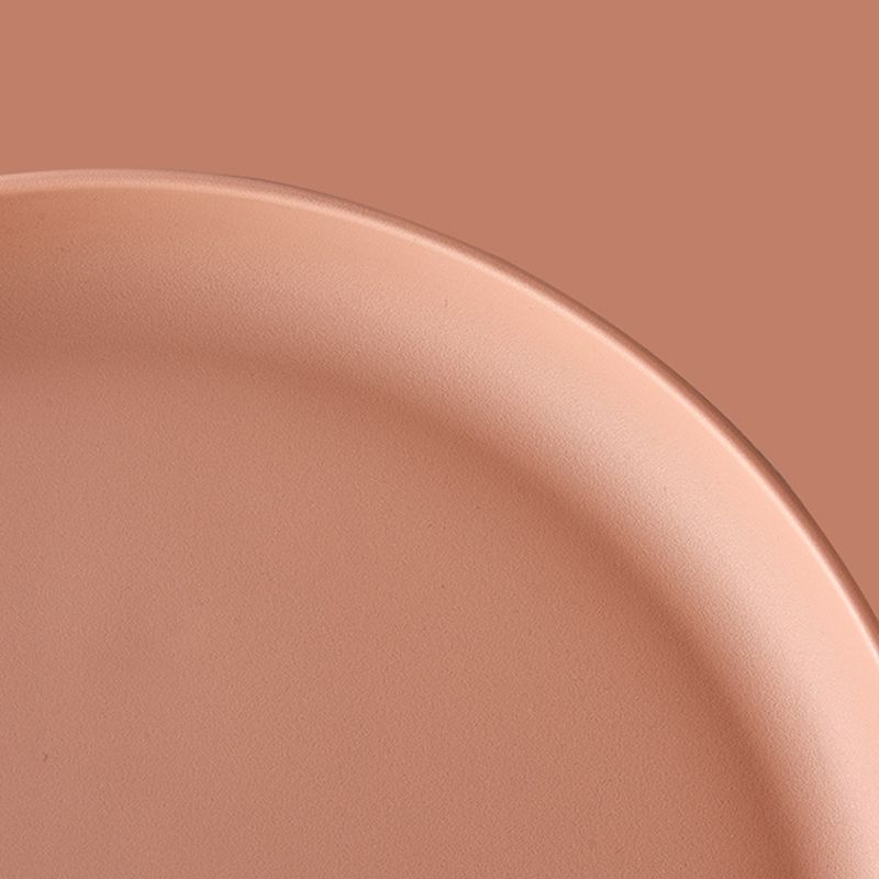 Round Pedestal 1 Coffee Table in Macaroon,  Modern Plastic Table