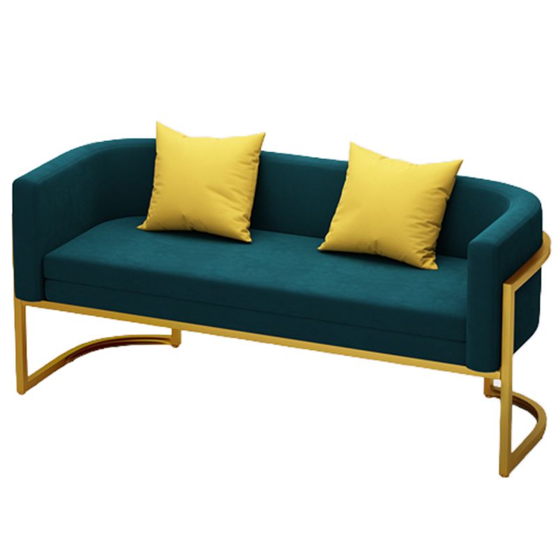 Tuxedo Arm Sofa 24.40" W x 29.52" H Velvet Sofa Standard Sofa Clearhalo 'furn' 'furn_sofas' 'Furniture' 'Living Room Furniture' 'Sofa' 'sofas' 1200x1200_9550f407-6020-432b-bf7a-4296d8c2b02e