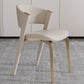 Glam Kitchen Dining Side Chair  Open Back Metal Legs Armless Chair