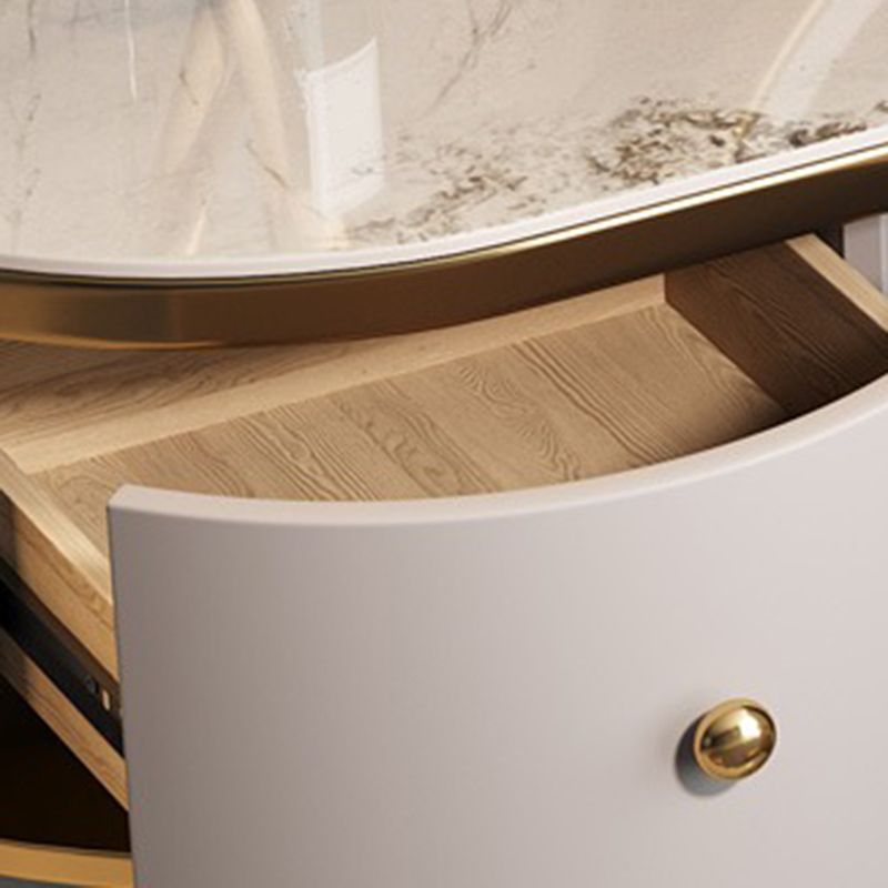 Table de vanité de maquillage de maquillage en ardoise glam