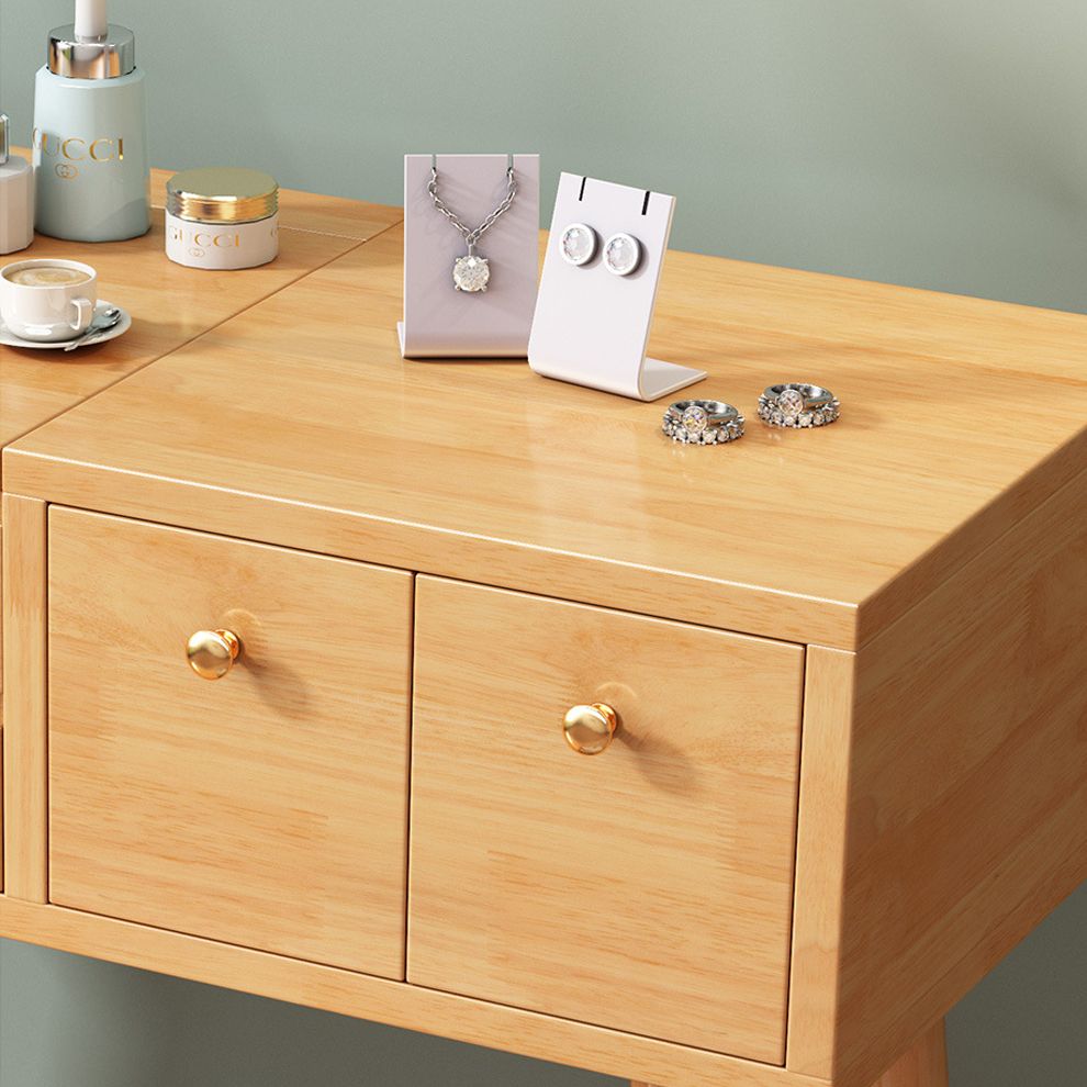 Tavolo da letto moderno da letto da letto in legno massiccio vanità trucco