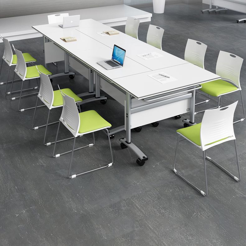 Modern Style Manufactured Wood Office Desk Rectangular Desk with Wheels Clearhalo 'furn' 'furn_office_desk' 'Furniture' 'Office Desks' 'Office Furniture' 'office_desk' 1200x1200_9554233e-8686-4744-ae23-413935740d11