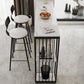 Modern Simple Counter Table 42-inch Height Artificial Marble Top Bar Table Clearhalo 'Bar Furniture' 'Bar Tables' 'bar_tables' 'furn' 'furn_bar_tables' 'Furniture' 'Kitchen & Dining Furniture' 1200x1200_955485d4-ff23-4f27-a2c5-cb7024f3684a