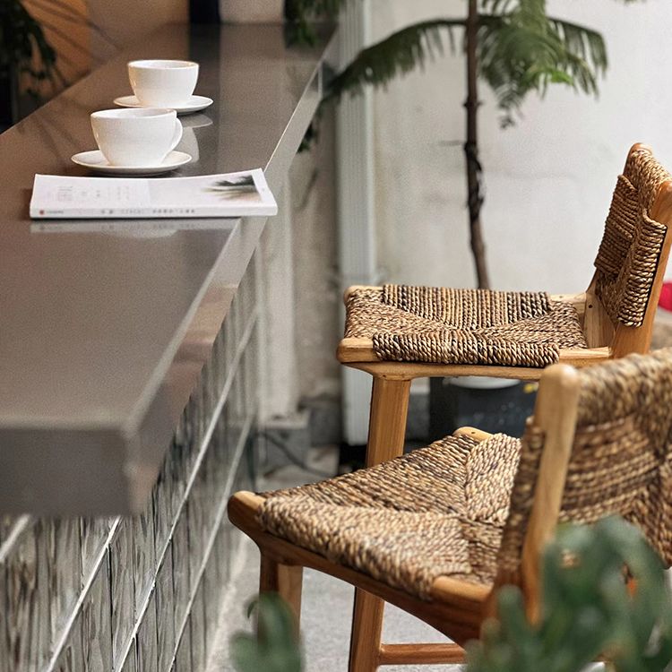 Solid Wood Counter Bar Stool Armless Counter Height Stools with Footrest Clearhalo 'Bar Furniture' 'Bar Stools' 'bar_stools' 'furn' 'furn_bar_stools' 'Furniture' 'Kitchen & Dining Furniture' 1200x1200_9555233c-47f6-4882-81a1-babf2d0a1012