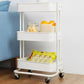 Contemporary Etagere Bookshelf Metal Open Back Bookcase with Shelves