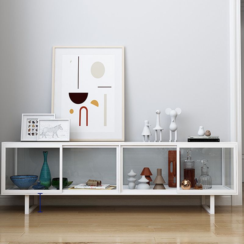 Rectangle Enclosed TV Storage Industrial TV Cabinet with Glass Doors Clearhalo 'furn' 'furn_tv_stands_entertainment_centers' 'Furniture' 'Living Room Furniture' 'TV Stands & Entertainment Centers' 'TV Stands & Media Storage Furniture' 'tv_stands_entertainment_centers' 1200x1200_955637b6-adcf-446d-8a31-22d69df9d056