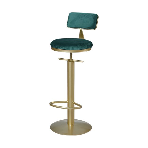 Low Back Bar Stools Adjustable Height Swivel Dining Stools with Metal Base Clearhalo 'Bar Furniture' 'Bar Stools' 'bar_stools' 'furn' 'furn_bar_stools' 'Furniture' 'Kitchen & Dining Furniture' 1200x1200_95591475-42f1-4f60-b797-9b301df859d0