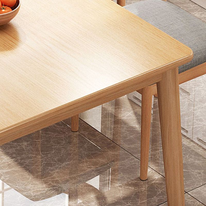 Contemporary 1/4/5 Pieces Dining Table Rectangle Wood Furniture for Restaurant