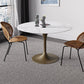 Simple Round Stone Top Dining Table Metal Base Dining Table for Living Room Clearhalo 'Dining Tables & Seating' 'Dining Tables' 'dining_table' 'furn' 'furn_dining_table' 'Furniture' 'furniture_dining_table' 'Kitchen & Dining Furniture' 'kitchen' 'kitchen_dining_table' 1200x1200_955ac835-08b4-41c7-a7a5-335efeb153ee