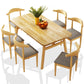 Modern Dining Table Rectangle Wooden Dinner Table for Dining Room Clearhalo 'Dining Tables & Seating' 'Dining Tables' 'dining_table' 'furn' 'furn_dining_table' 'Furniture' 'Kitchen & Dining Furniture' 1200x1200_955c740e-0fee-44c4-bab1-39ab429de883