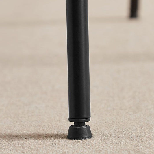 Contemporary Side Chair Open Back Metal Dining Room Chair in White