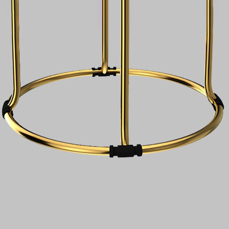 Glam Mental Leg Solid Ottoman Velvet Standard Fade Resistant Solid Color Round Ottoman Clearhalo 'furn' 'furn_ottomans_poufs' 'Furniture' 'Living Room Furniture' 'Ottomans & Poufs' 'ottomans_poufs' 1200x1200_955ca601-da95-4df5-8eb0-607eee01682d