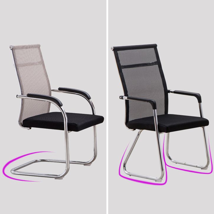 Medium/High Back Office Chair Metal Leg Mesh Back Sponge Cushion Office Chair Clearhalo 'furn' 'furn_office_chair' 'Furniture' 'furniture_office_chair' 'Office Chairs' 'Office Furniture' 'office_chair' 1200x1200_9560921b-5c65-433f-a467-d7c30d72965c