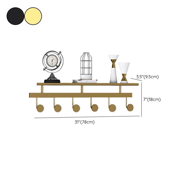 Moderne metalen ingangskit Wall gemonteerde jashanger met haken