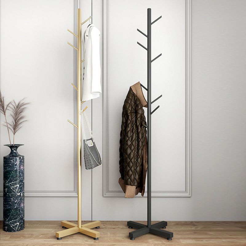 Perchero de metal para el suelo del hogar, minimalista, moderno, con árbol de entrada