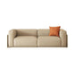 Contemporary Faux Leather Standard Sofa Tight Back Tuxedo Arm Sofa