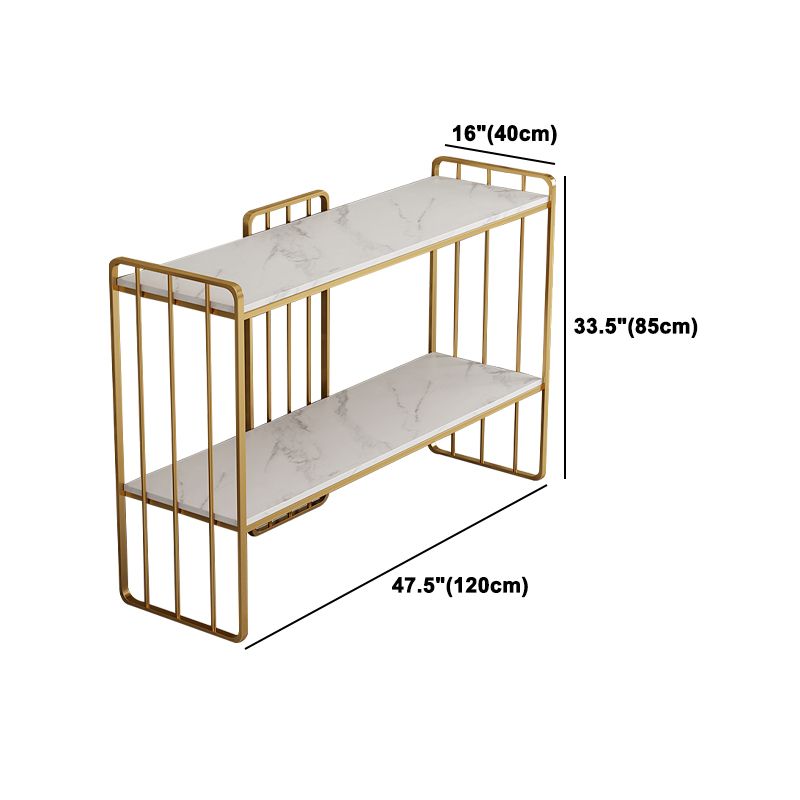 Massiccola della sala da pranzo in metallo Gabinetto del server buffet glam con archiviazione aperta