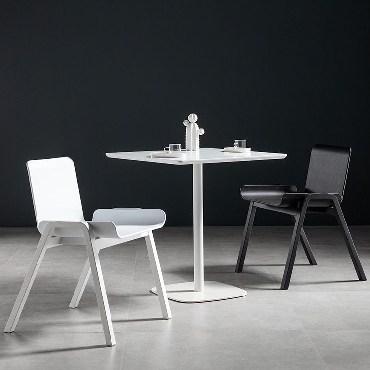 21-inch Metal Industrial Dining Table Square Pine Solid Wood Top Table with Pedestal Clearhalo 'Dining Tables & Seating' 'Dining Tables' 'dining_table' 'furn' 'furn_dining_table' 'Furniture' 'furniture_dining_table' 'Kitchen & Dining Furniture' 'kitchen' 'kitchen_dining_table' 1200x1200_9569c2a6-3ad4-4642-8c1e-24ca076d0a2d